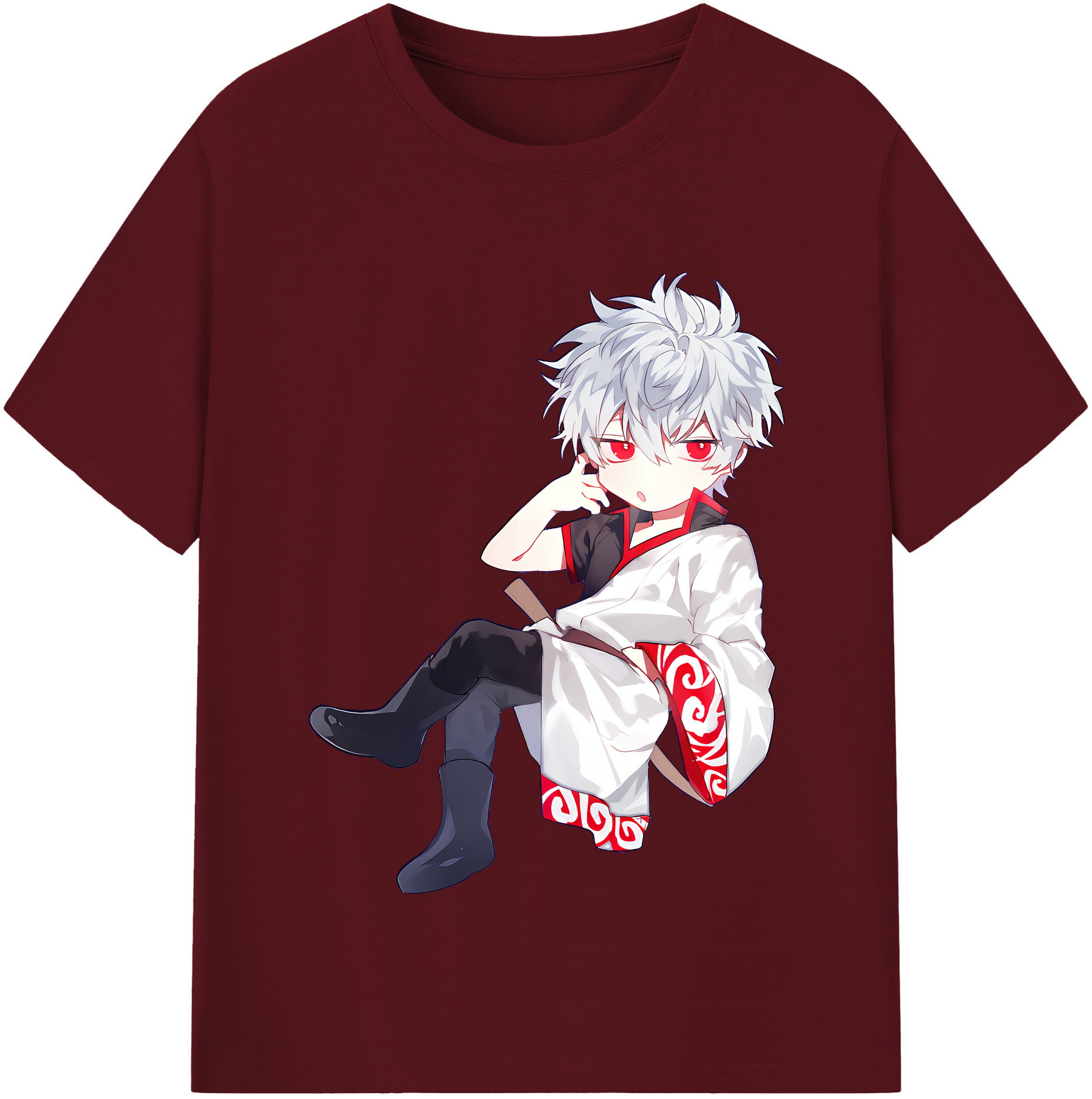 （画像用） ぎんたま 坂田銀時（さかたぎんとき） 神楽 志村新八（しむら しんぱち） GINTAMA Sakata Gintoki Kagura Shimura Shinpachi 綿100％半袖Tシャツ（フロントプリント）